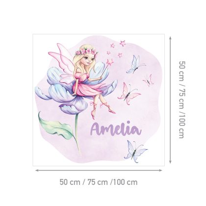 Personalized Kids Fairy Wall Sticker | Fairy Tale Purple | HIAWorkshop®