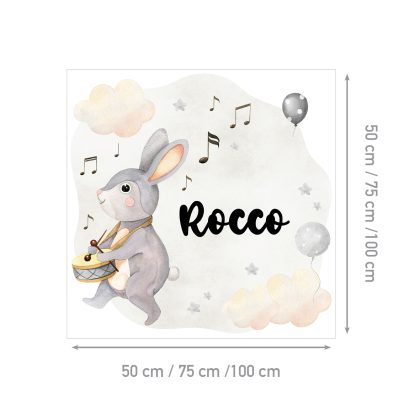 Personalized Children's Wall Sticker Rabbit | Rabbit Forest Orchestra | HIA Workshop®