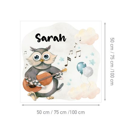 Personalized Kids Owl Wall Sticker | Owl Forest Orchestra | HIA Workshop®